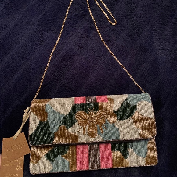 Beaded & Fly Shoulder Bag - Picture 2 of 2